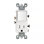 Leviton Decora 15 Amp 125 Volt Watthite Combination Switch/Outlet 5-15R 1 Pack