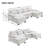 Alyzza Modern U-Shaped Sectional Sofa with Double Chaise & Lumbar Pillows – Sleeper Sofa for Apartments, Living Rooms-588248529