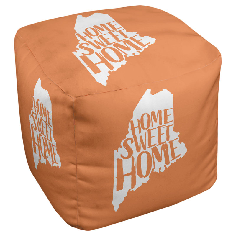 Repose-pieds à cubes pour le maine doux home, Orange