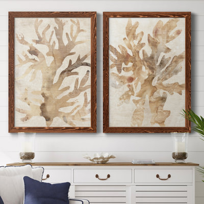 " Parchment Coral III " 2 - Pieces