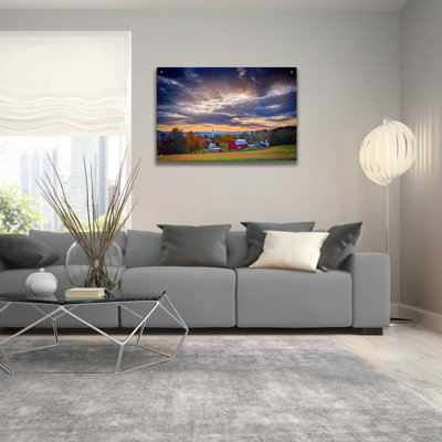 Art mural en verre acrylique 16 po x 12 po Latitude Run® par Rick Berk