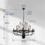 Lustre noir 39 po