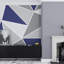 Superfresco Easy Shard Geo Navy Print To Order Fixed Size 2.8m x 3m Mural