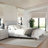 Martha Stewart Britta Upholstered Platform Bed With Piped Detail Headboard-97967477-97967476