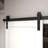 72-in. Matte Black Barn Door Hardware Kit-100919249