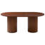 Rubberwood Dining Table with Wood Base