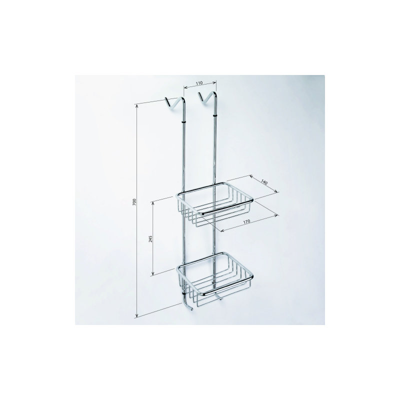 Lemley Hanging Stainless Steel Shower Caddy