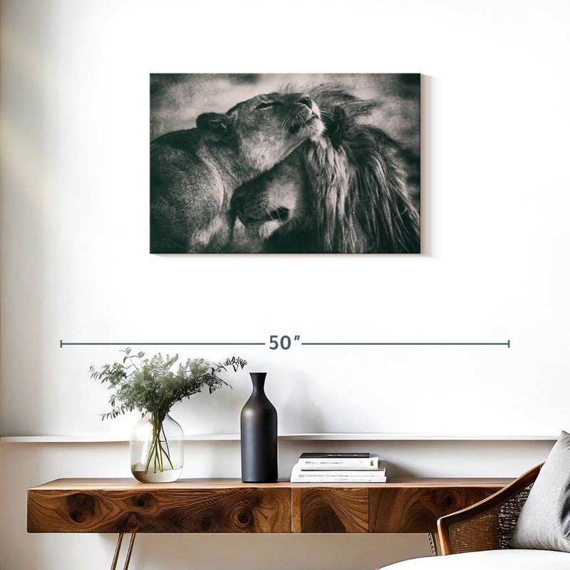 Amour monochrome, H 20 po x l 30 po