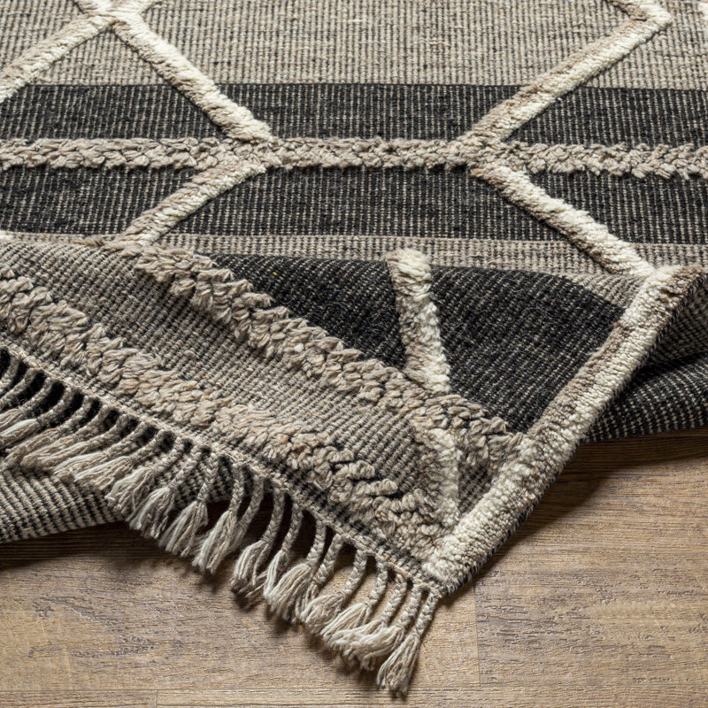 Wool Moroccan Area Rug, Rectangle 5' x 7'6"