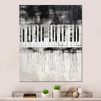 «Piano Keys Tranquility Midnight Black» sur