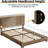 Cordoba Upholstered Platform Bed with Adjustable Headboard-2083019699-2096921960