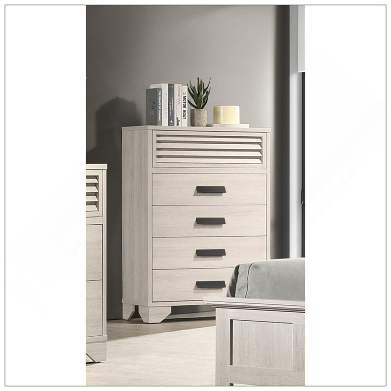 Meuble en bois de chambre à coucher à 1 tiroir 5 pers