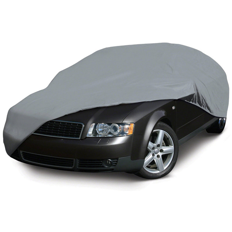 Deluxe Tie Mildew Resistant Automobile Cover By Classic Accessories, Mid Size