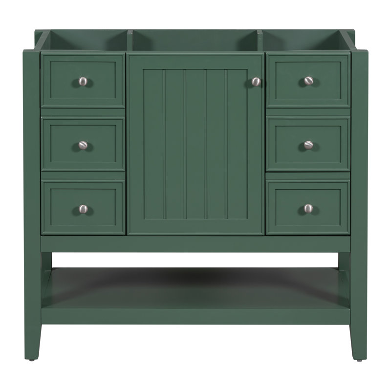 Base de meuble-lavabo simple 35,5 po seulement, Vert