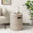 Outdoor/Indoor Lightweight Concrete Side Table With Side Handles