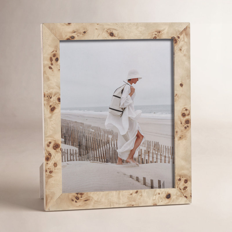 Monterey Burl Veneer/ MDF Picture Frame, L 8 po x H 10 po