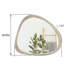 Miroir en bois massif 45 po Miroir mural asymétrique