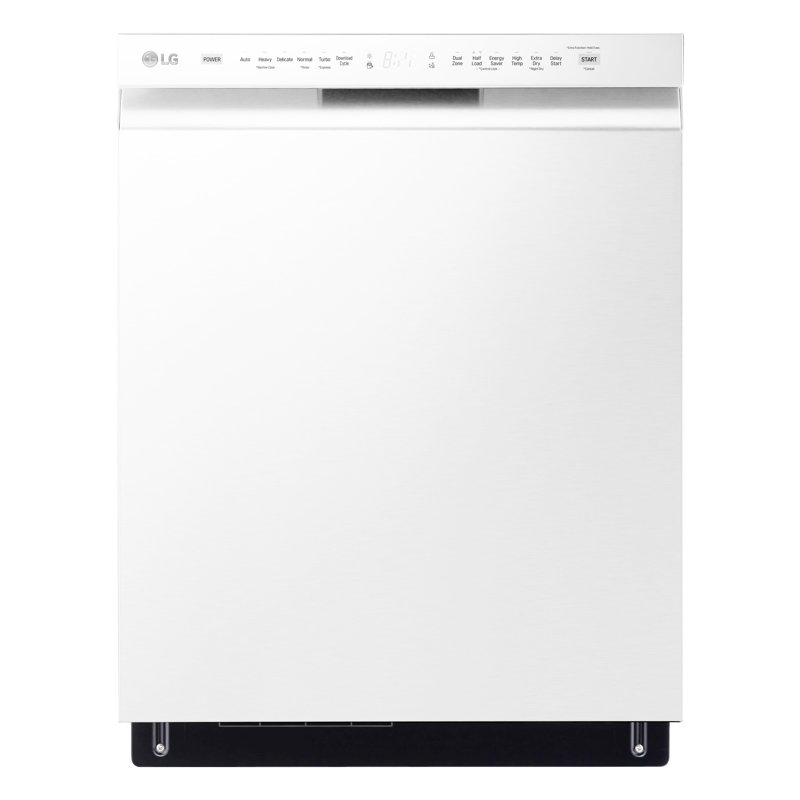 LG Front Control Dishwasher with QuadWash, White