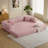 78.7 Inch 5 in 1 Sofa Bed Convertible, No Tools Assembly Sleeper Sofa, Modern FrameLess Futon, Washable Corduroy Couch, Oversized for Small Space, 2 Pillows Included-7974734