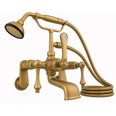 British Telephone Tub Faucet Lever with Handheld