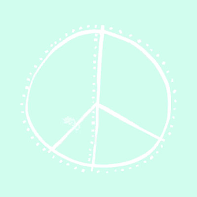 Peace Sign 2 - Wrapped Canvas Graphic Art