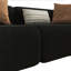 Canapé modulaire incurvé 110 po, modulaire avec 4 coussins décoratifs pour le salon-1059782861-1059782856