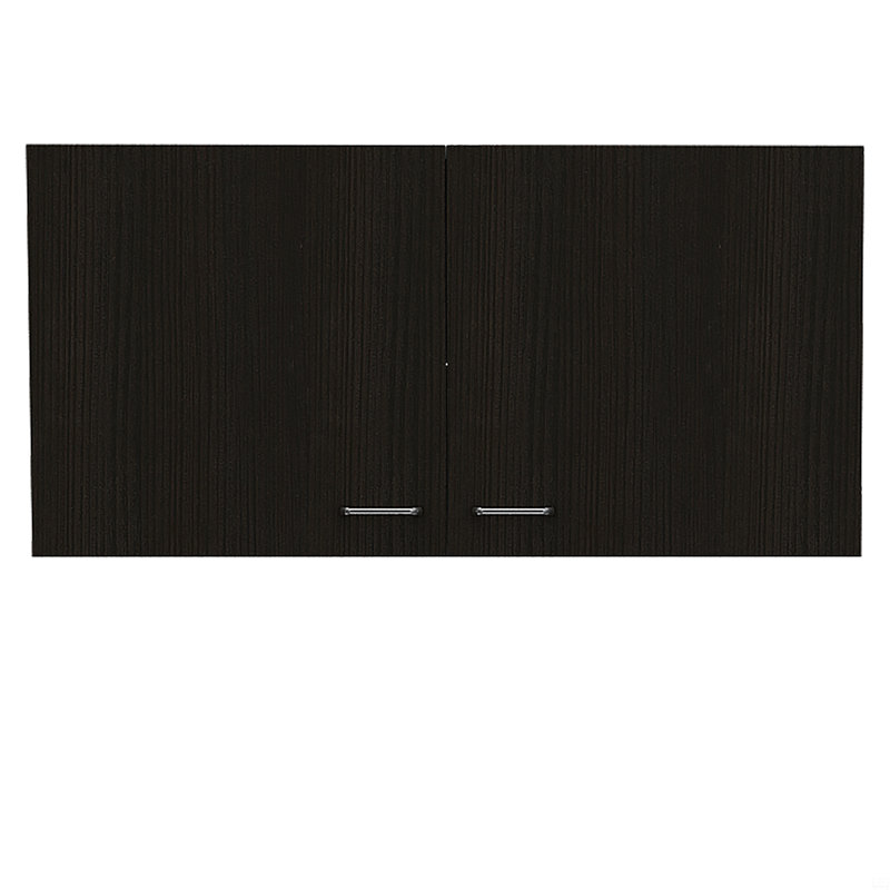 Wall Cabinet Toran, Two Shelves, Double Door, Black