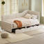 Lit de jour simple en L en velours côtelé, structure de lit tapissier avec 2 tiroirs de rangement-2030967751