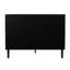 King Size Platform Bed Frame, Geometric Stitched Velvet Upholstered Headboard, Solid Wood Slat Support with Central Support Legs, Low Profile Bed Frame No Box Spring Required