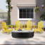 Ensemble de 2 chaises Adirondack en plastique PEHD résistant aux intempéries Devito (ensemble de 2)-965018950-943192971