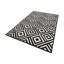 Velours Machine Woven Black/White Indoor Rug-23403951