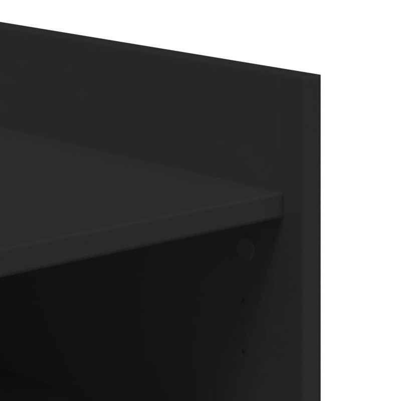 10 Pair Shoe Storage Cabinet, Black