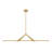 Minimalist Gold Strip Dimmable LED Linear Pendant