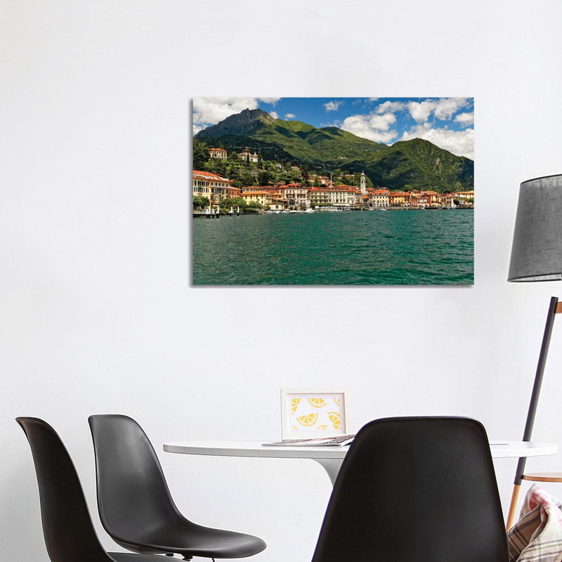 Lakeside View Of Bellagio On Lake Como by George Oze - Wrapped Canvas Print, 101.6 cm H x 66.04 cm W x 1.91 cm D