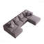 Ensemble de canapé modulaire rembourré en forme de L 132 po - 132 po - Combinaison libre, modulaire et 132 coussins-274279335