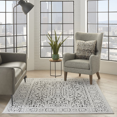 Tapis gris moderne Romelia
