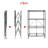 Origami 4 Tier Multipurpose Folding Storage Organizing Rack with Wheels-109920397