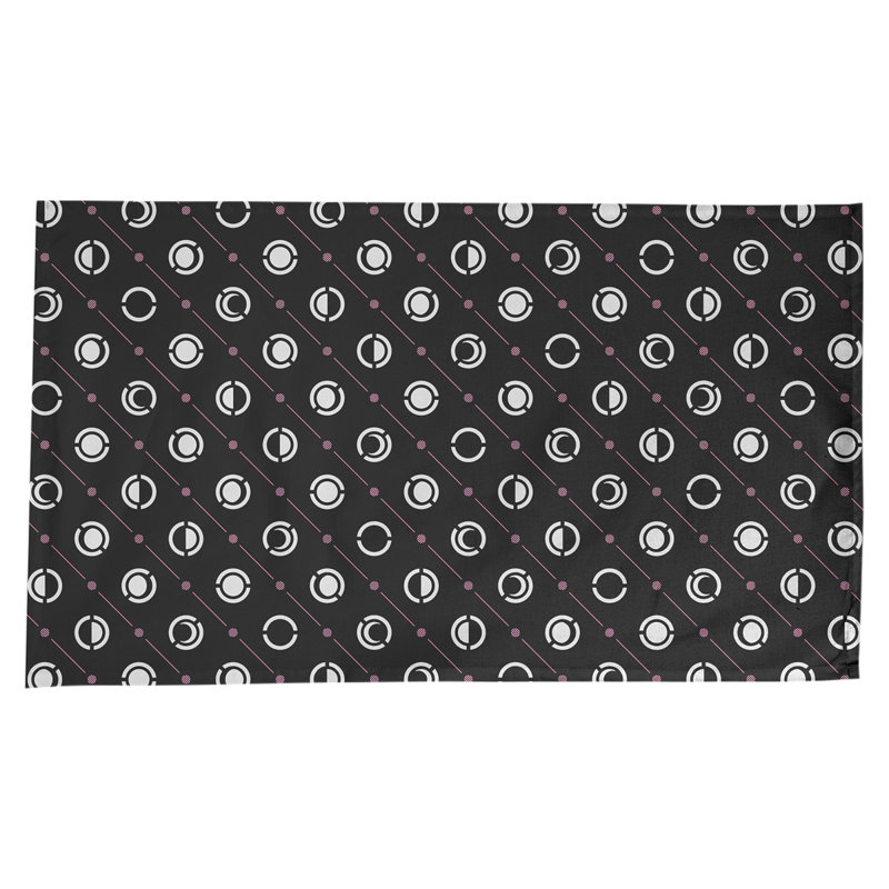 Nappe des phases de lune classiques, Noir / rose / blanc