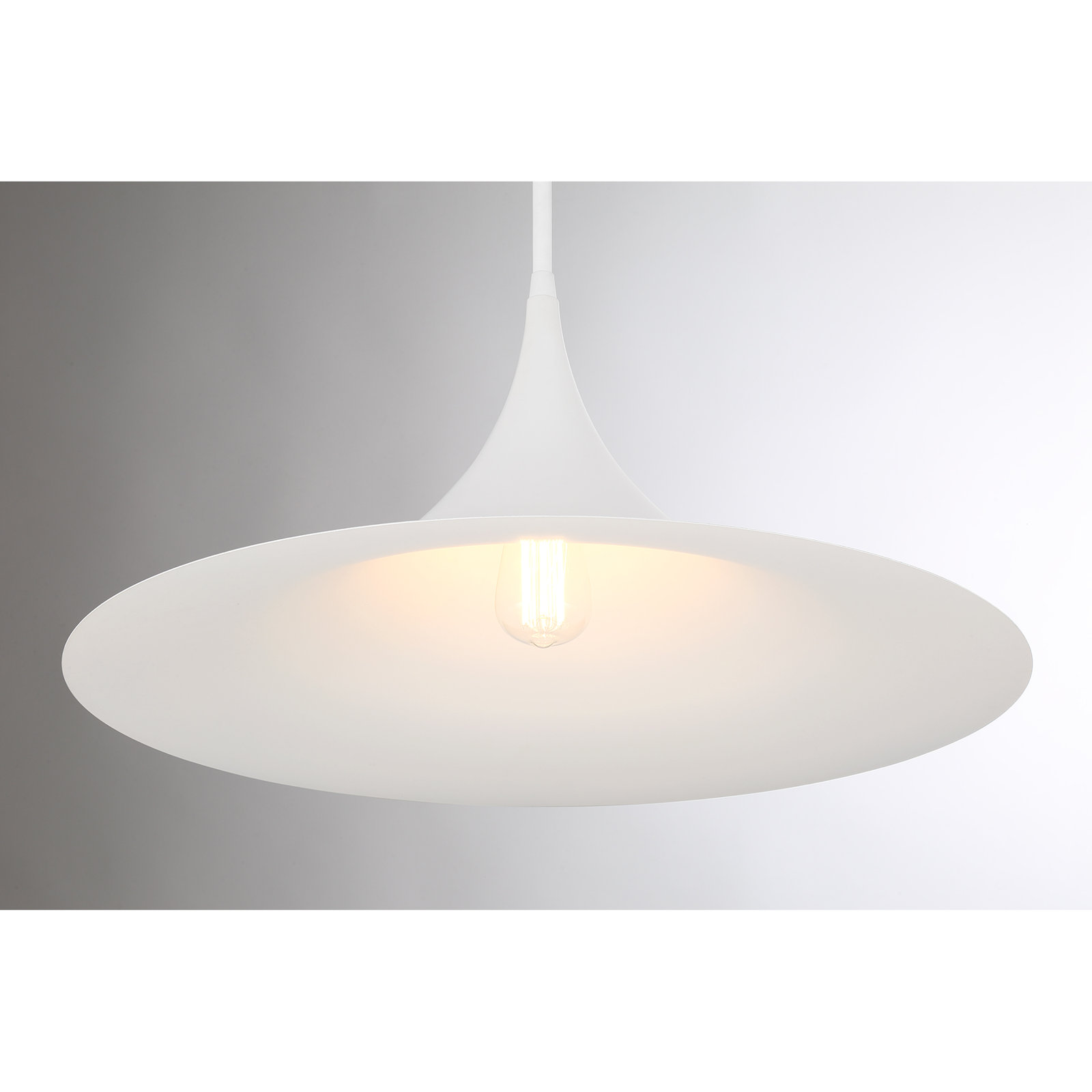 Lorient Single Light Dimmable Pendant, Bisque White
