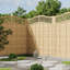 180cm H x 180cm W Wood Border Fencing