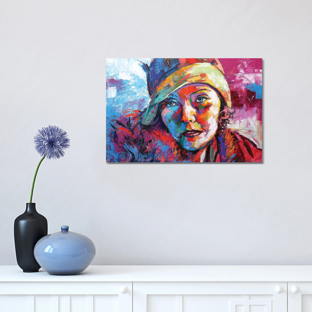 Greta Garbo by - Wrapped Canvas