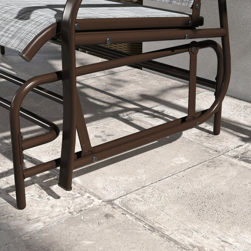 Banc oscillant d'extérieur pour 2 personnes Outsunny