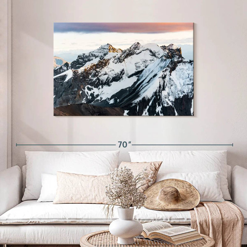 Alvord Snowy Mountain Peaks, H 30 po x l 45 po