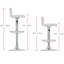 Tabouret de bar pivotant à hauteur réglable Deen-73821763