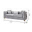 Canapé de style moderne en bois argenté-665262012