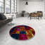 Tapis décoratif multicolore à motif abstrait-1442212538