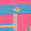 Danely Handmade Flatweave Cotton Pink/Blue/Yellow Area Rug-870029954