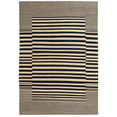Tapis noir et blanc Jessen