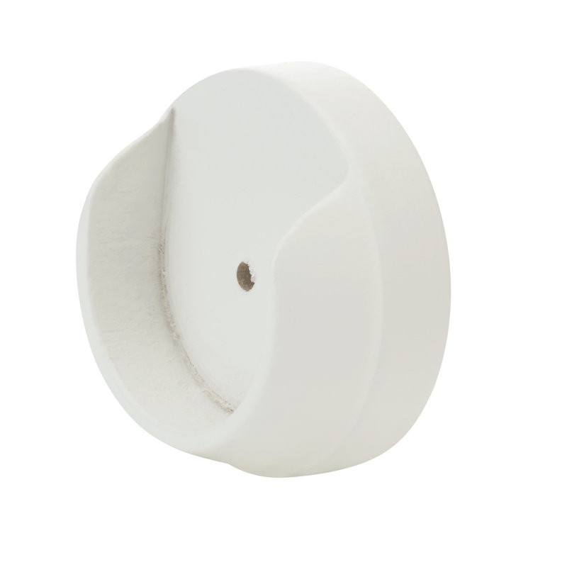 Keswick Wood Rod Socket, Linen White, 3.5cm