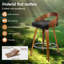 Swivel Upholstered Counter Stool with Metal Frame